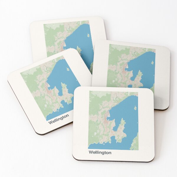 Item preview, Mapa minimalista de Wellington designed and sold by MapsNerd.