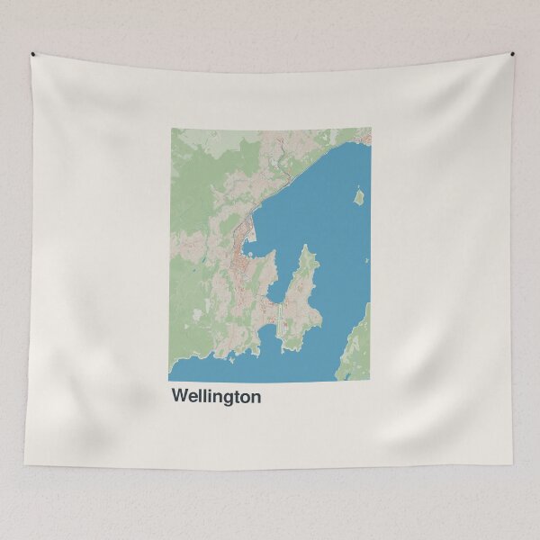 Item preview, Wellington Minimalistic Map Art designed and sold by MapsNerd.