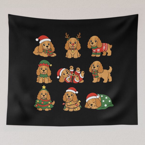 Item preview, Funny English Cocker Spaniel Dog Christmas Holiday Xmas Mom Dad designed and sold by rafaeltto.