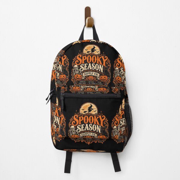Item preview, Spooky Season Supply Co. – Retro Vintage Halloween Shop Logo designed and sold by RockitBaby.