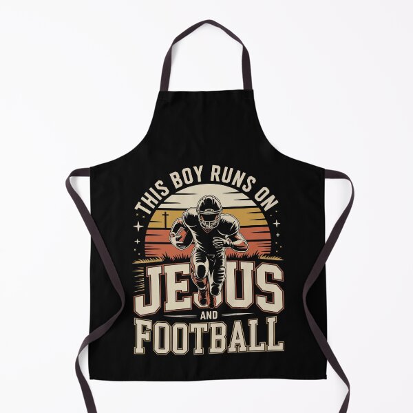 Item preview, This Boy Runs on Jesus and Football   designed and sold by jkrphoto.
