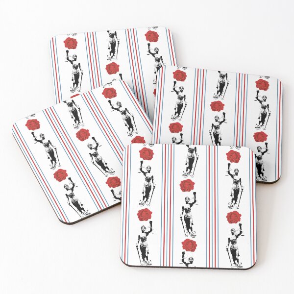 Item preview, Lady Justice & Red Rose Stripes on White designed and sold by Digitalmyth's Designs.