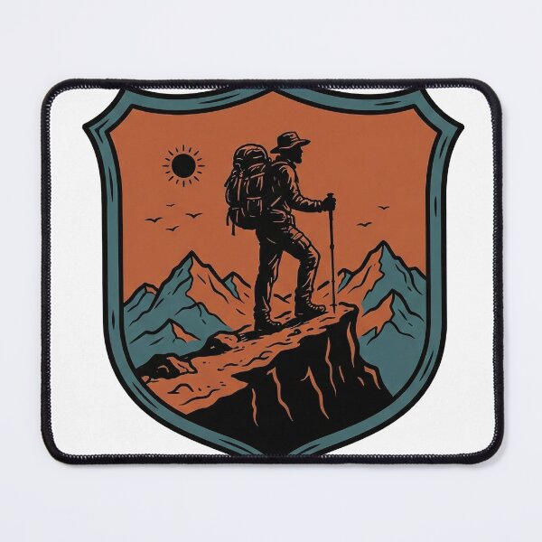Item preview, Backpacker On The Ridge Crest designed and sold by eduardoroa22.