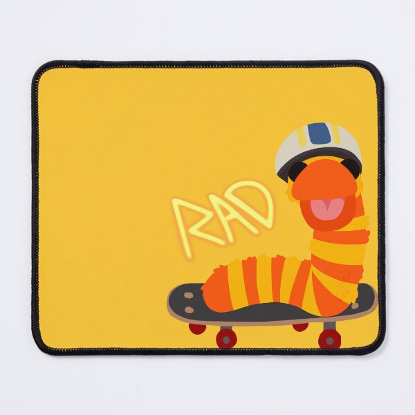Item preview, Rad Skater Boi Striped Orange Worm designed and sold by ClumsyPillbug.