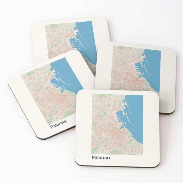 Item preview, Palermo Minimalistic Map Art designed and sold by MapsNerd.
