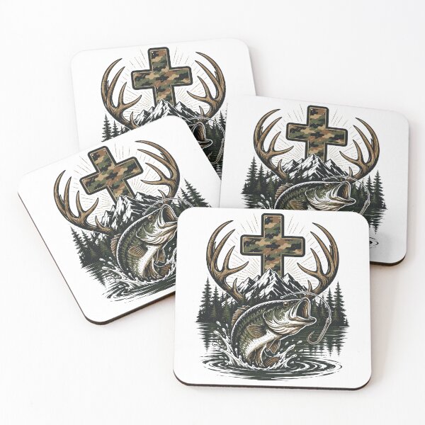 Item preview, Jesus Christian Hunting Fishing Faith Outdoor designed and sold by roni-harbor.