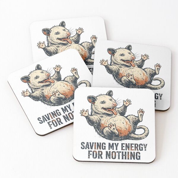 Item preview, Saving My Energy For Nothing Funny Possum Shirt designed and sold by Worn and Witty.