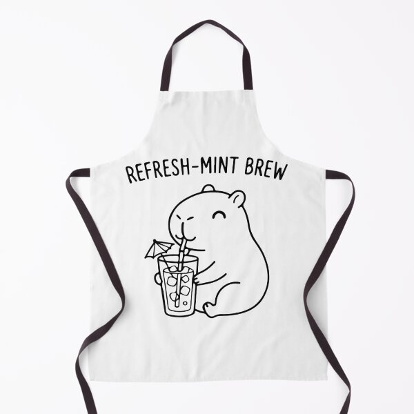 Item preview, Cool Capybara Iced Coffee - Cute Animal Drinking Iced Tea designed and sold by Brexmore3.