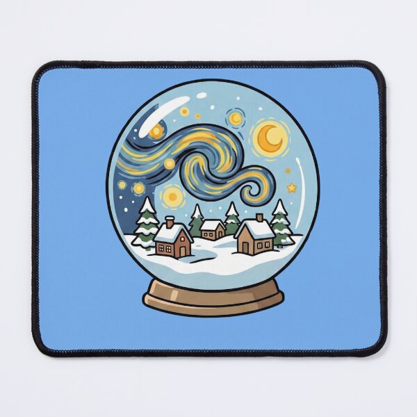 Item preview, Starry Night Van Gogh Snow Globe Holiday Pop Art designed and sold by Rare By Hero.