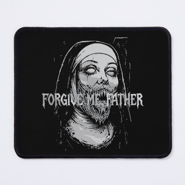Item preview, Horror Creepy Nun Demon Unholy Evil Occult Alt Scary Goth designed and sold by mareix.