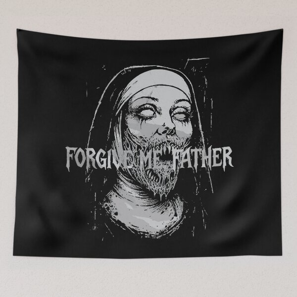 Item preview, Horror Creepy Nun Demon Unholy Evil Occult Alt Scary Goth  designed and sold by mareix.