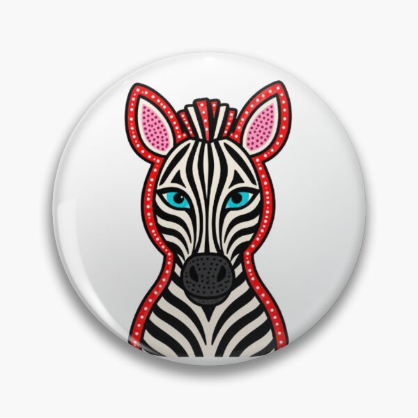Item preview, Colorful Tribal Zebra Face Art Illustration designed and sold by Snurly.