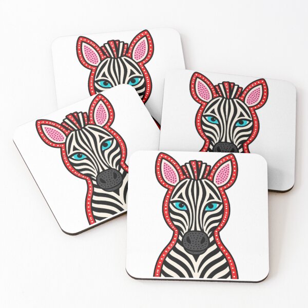 Item preview, Colorful Tribal Zebra Face Art Illustration designed and sold by Snurly.