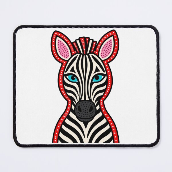 Item preview, Colorful Tribal Zebra Face Art Illustration designed and sold by Snurly.