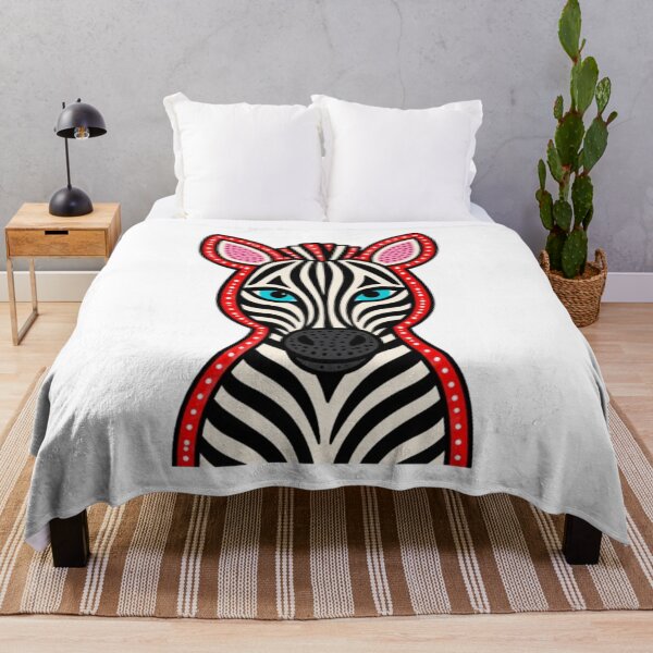Item preview, Colorful Tribal Zebra Face Art Illustration designed and sold by Snurly.