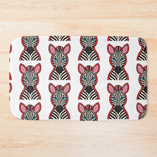 Item preview, Colorful Tribal Zebra Face Art Illustration designed and sold by Snurly.