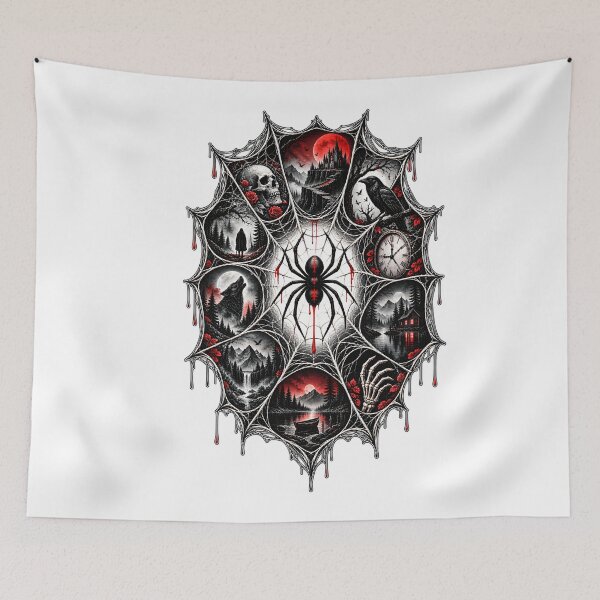 Item preview, Gothic Spiderweb – Dark Macabre Art designed and sold by TOMSZE.