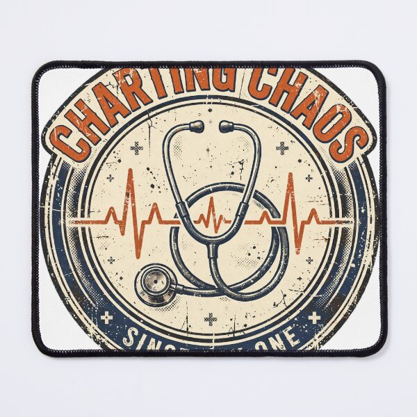 Item preview, Funny Nurse T-Shirt Charting Chaos Since Day One designed and sold by Worn and Witty.