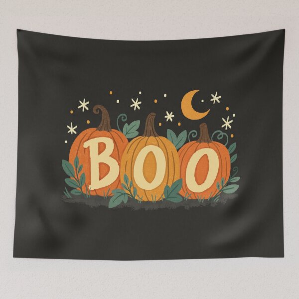 Item preview, Cute BOO pumpkins in Pumpkin Patch designed and sold by OHBOY! Handmade.
