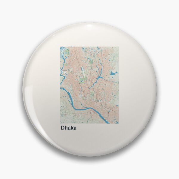 Item preview, Dhaka Minimalistic Map Art designed and sold by MapsNerd.