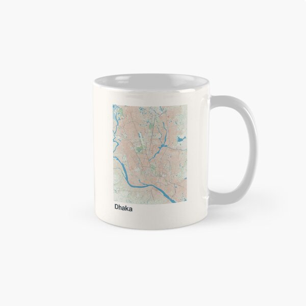 Item preview, Dhaka Minimalistic Map Art designed and sold by MapsNerd.