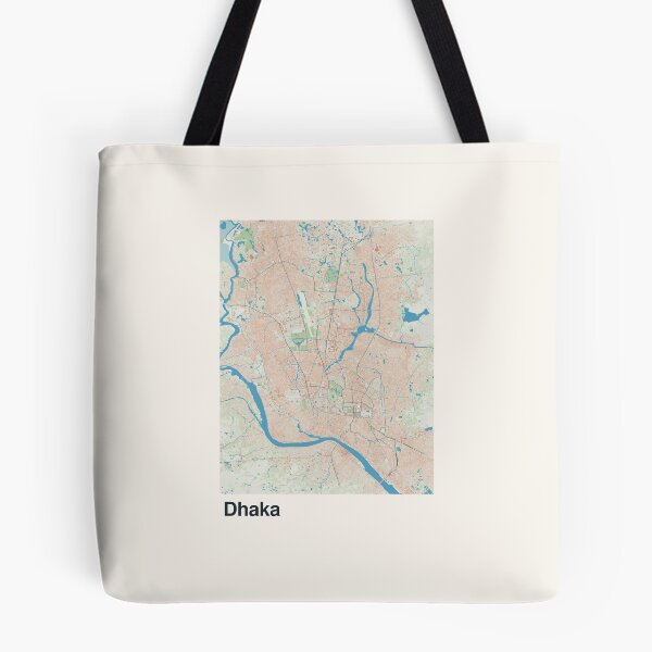 Item preview, Dhaka Minimalistic Map Art designed and sold by MapsNerd.