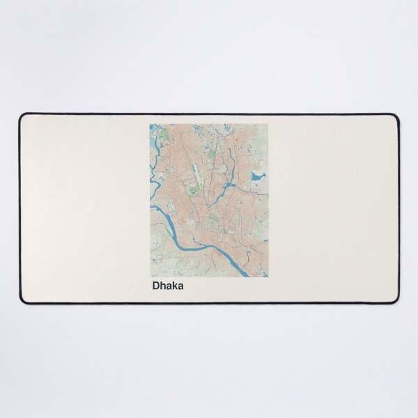 Item preview, Dhaka Minimalistic Map Art designed and sold by MapsNerd.