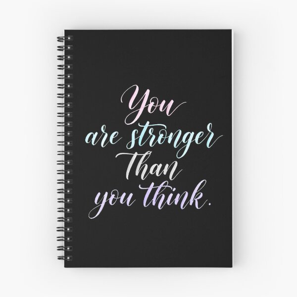 Item preview, You Are Stronger Than You Think Inspirational Motivational Quote designed and sold by Vibe-Vary.
