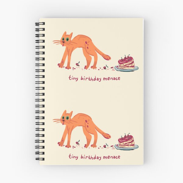 Item preview, Birthday Menace Orange Cat  designed and sold by DanuskaArt.