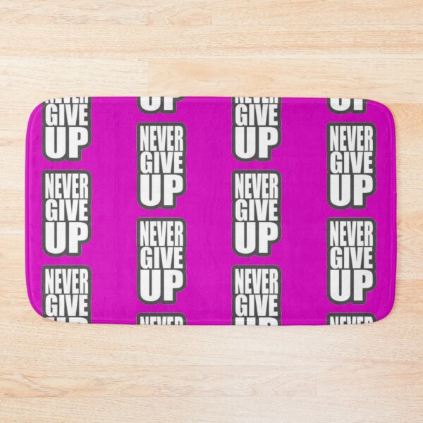 Item preview, Never Give Up Minimalist Bold Block Typography Sticker designed and sold by Scro-Ciob-Shop.