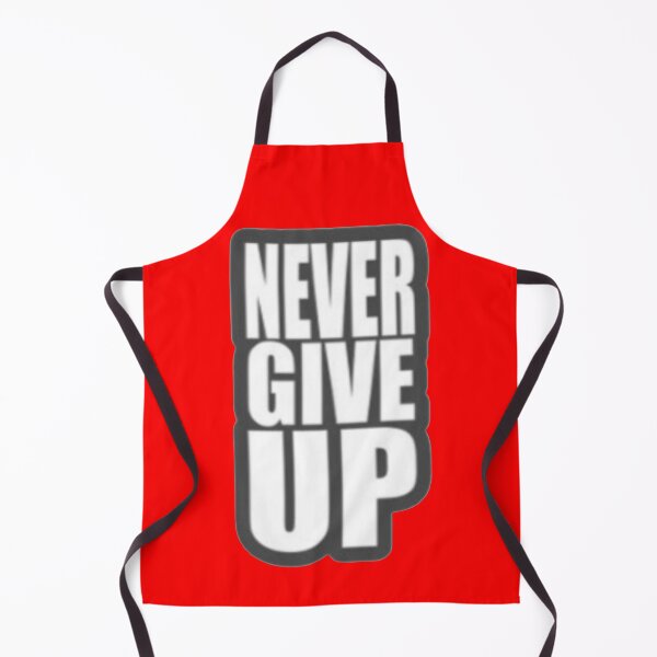 Item preview, Never Give Up Minimalist Bold Block Typography Sticker designed and sold by Scro-Ciob-Shop.