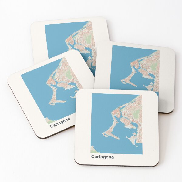Item preview, Cartagena Minimalistic Map Art designed and sold by MapsNerd.