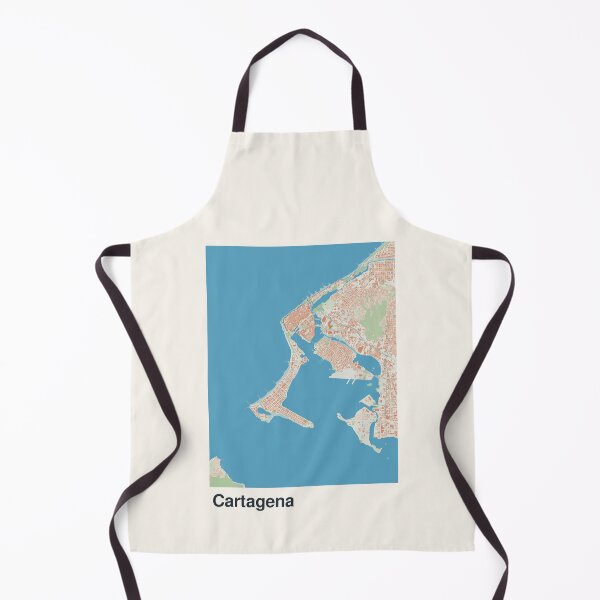 Item preview, Cartagena Minimalistic Map Art designed and sold by MapsNerd.