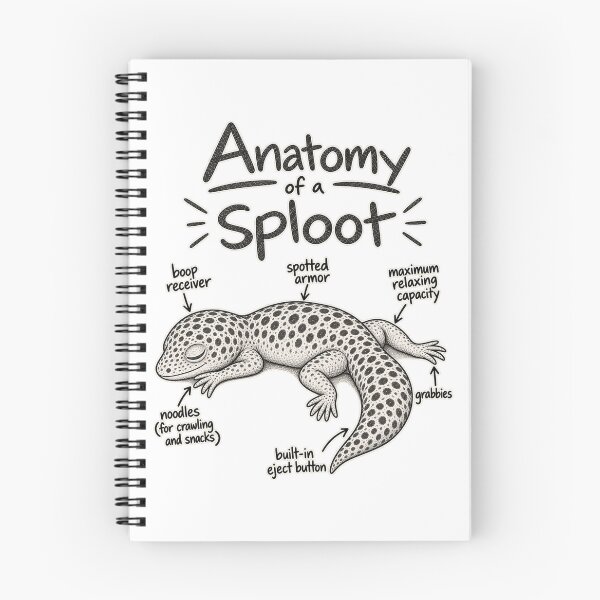 Artikelvorschau, Anatomie eines Sploot – Leopardgecko entworfen und verkauft von threadandfangs.