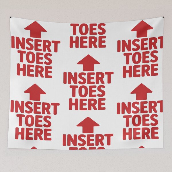 Item preview, Insert Toes Here Funny Arrow designed and sold by RDGNR.