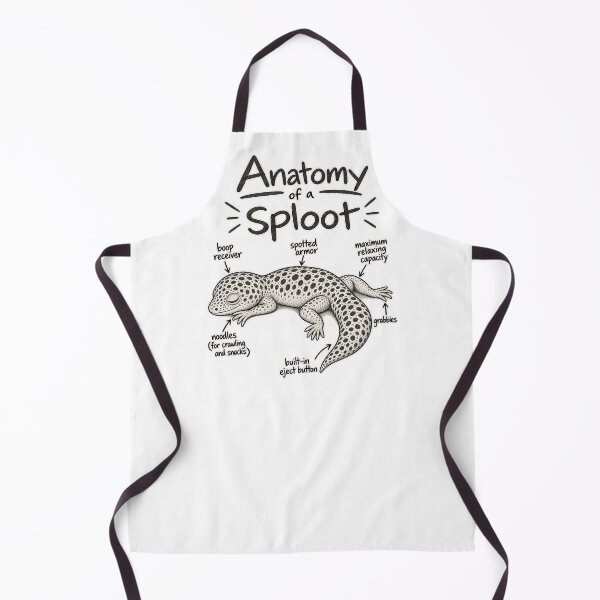 Item preview, Anatomy of a Sploot – Leopard Gecko designed and sold by threadandfangs.