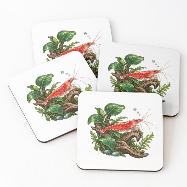 Item preview, Freshwater Aquarist Gift – Cherry Shrimp Botanical Garden designed and sold by UrbanCanvvas.