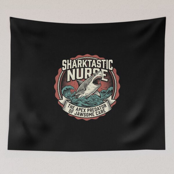 Item preview, Sharktastic Nurse The Apex Predator Of Jawsome Care Registered Nurse Medical Professional Humor designed and sold by PopStars1993.
