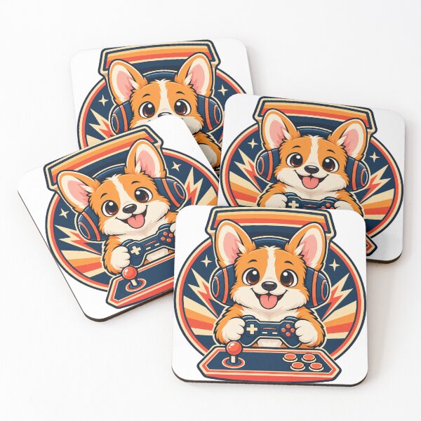 Item preview, Corgi Gamer Player 1 – Retro Gaming designed and sold by OLIVER-AGOUR.