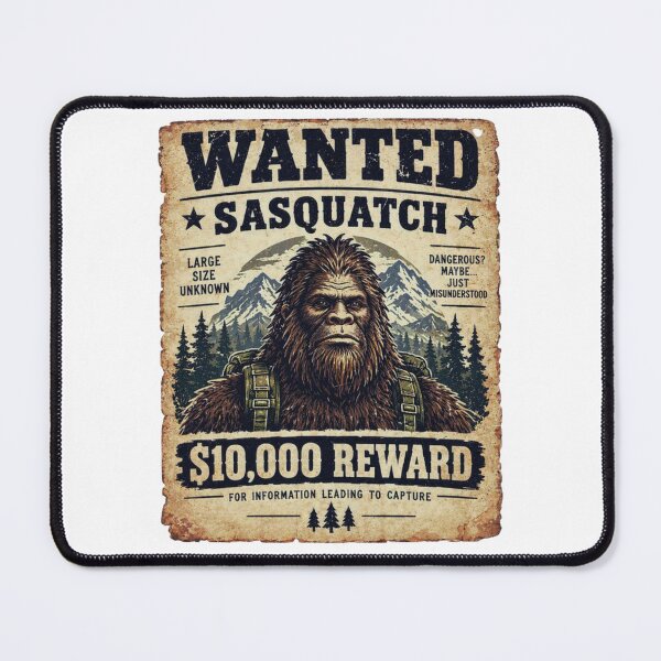Item preview, Wanted Sasquatch Mysterious Wilderness Legend designed and sold by GabeMountainArt.