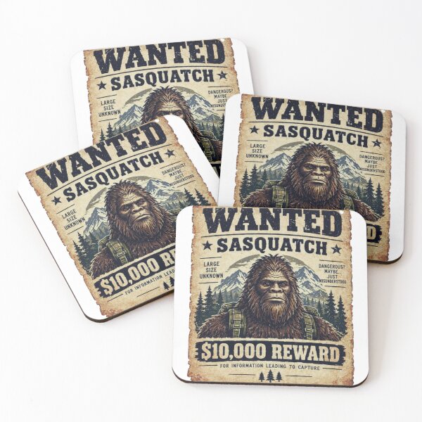 Item preview, Wanted Sasquatch Mysterious Wilderness Legend designed and sold by GabeMountainArt.