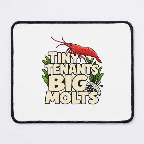 Item preview, Tiny Tenants Big Molts – Funny Freshwater Shrimp Keeper Gift designed and sold by UrbanCanvvas.