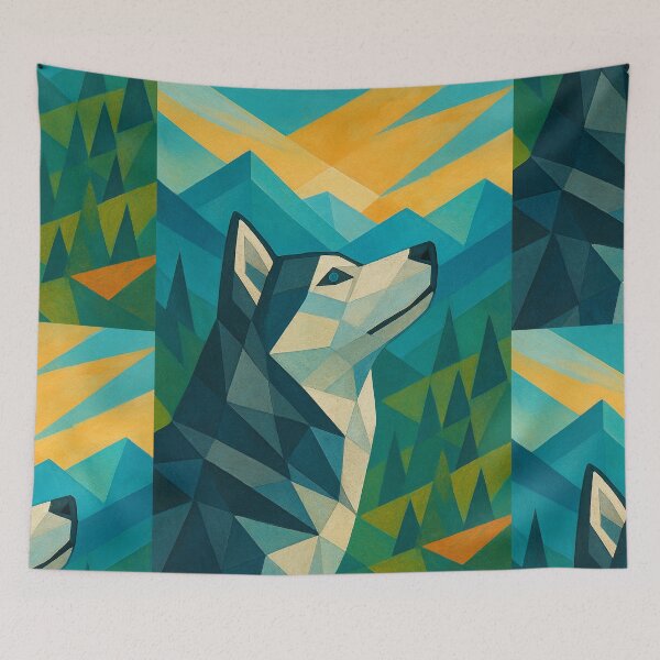 Item preview, Husky - a Geometric illustration. designed and sold by GalleryKauffeld.