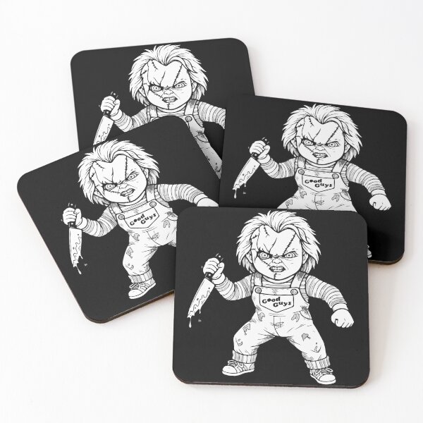 Item preview, Creepy Chucky Doll Line Art - Horror Killer Doll designed and sold by Brexmore3.
