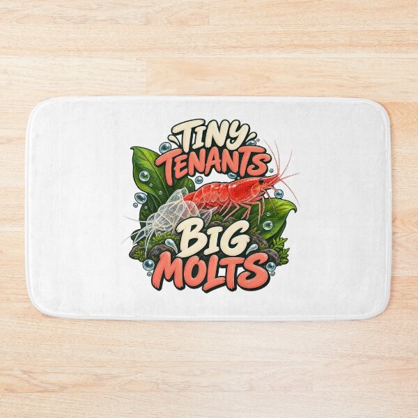 Item preview, Tiny Tenants Big Molts – Illustrated Cherry Shrimp Aquarium Gift designed and sold by UrbanCanvvas.