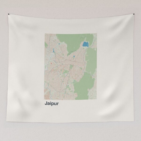Item preview, Jaipur Minimalistic Map Art designed and sold by MapsNerd.