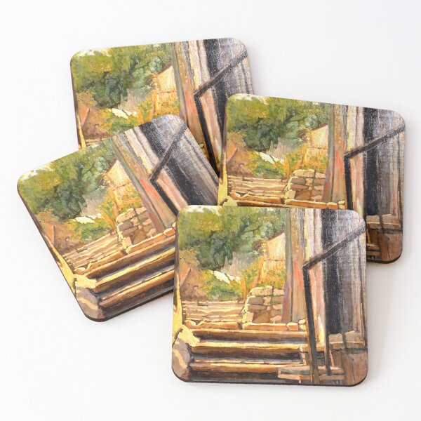 Item preview, Sunlit Staircase – Rome Garden View 1927 – Youssef Kamel designed and sold by  Youssef Kamel-Official Collection.