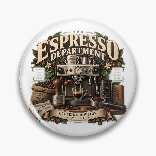 Item preview, Espresso Department Vintage Coffee Design designed and sold by BrewedPixels.