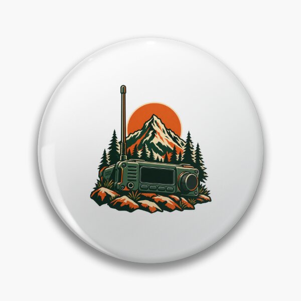 Item preview, Ham Radio Gift – Mountain Field Station designed and sold by UrbanCanvvas.