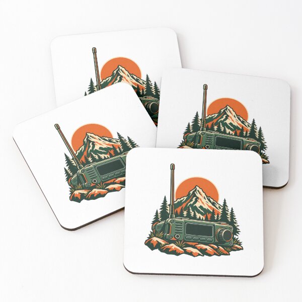Item preview, Ham Radio Gift – Mountain Field Station designed and sold by UrbanCanvvas.